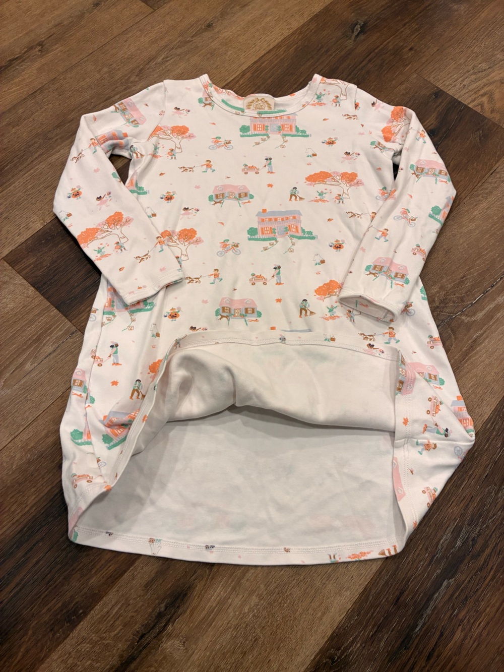 The Beaufort Bonnet Company Fall Scene Dress Thanksgiving Autumn Pumpkin 10 Girl - Picture 4 of 12